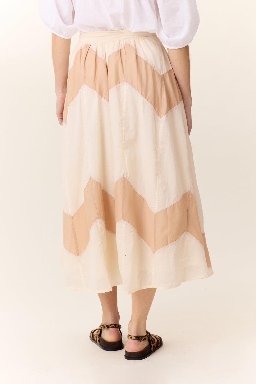 Leon & Harper Jupe Jerem Patch Nude