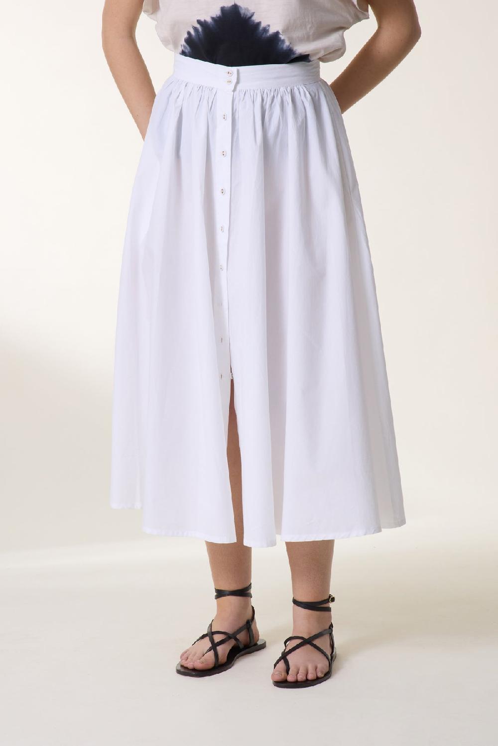 Leon & Harper Jupe Jeremiah PL2 White