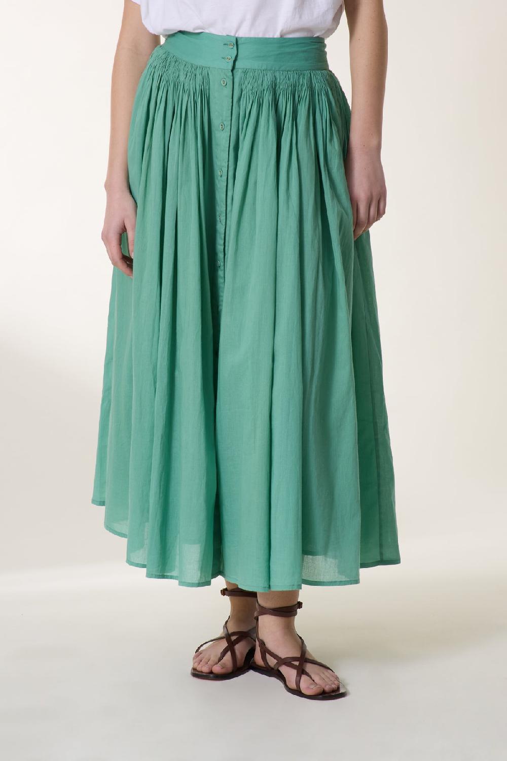 Leon & Harper Jupe Jiotto Plain Celadon