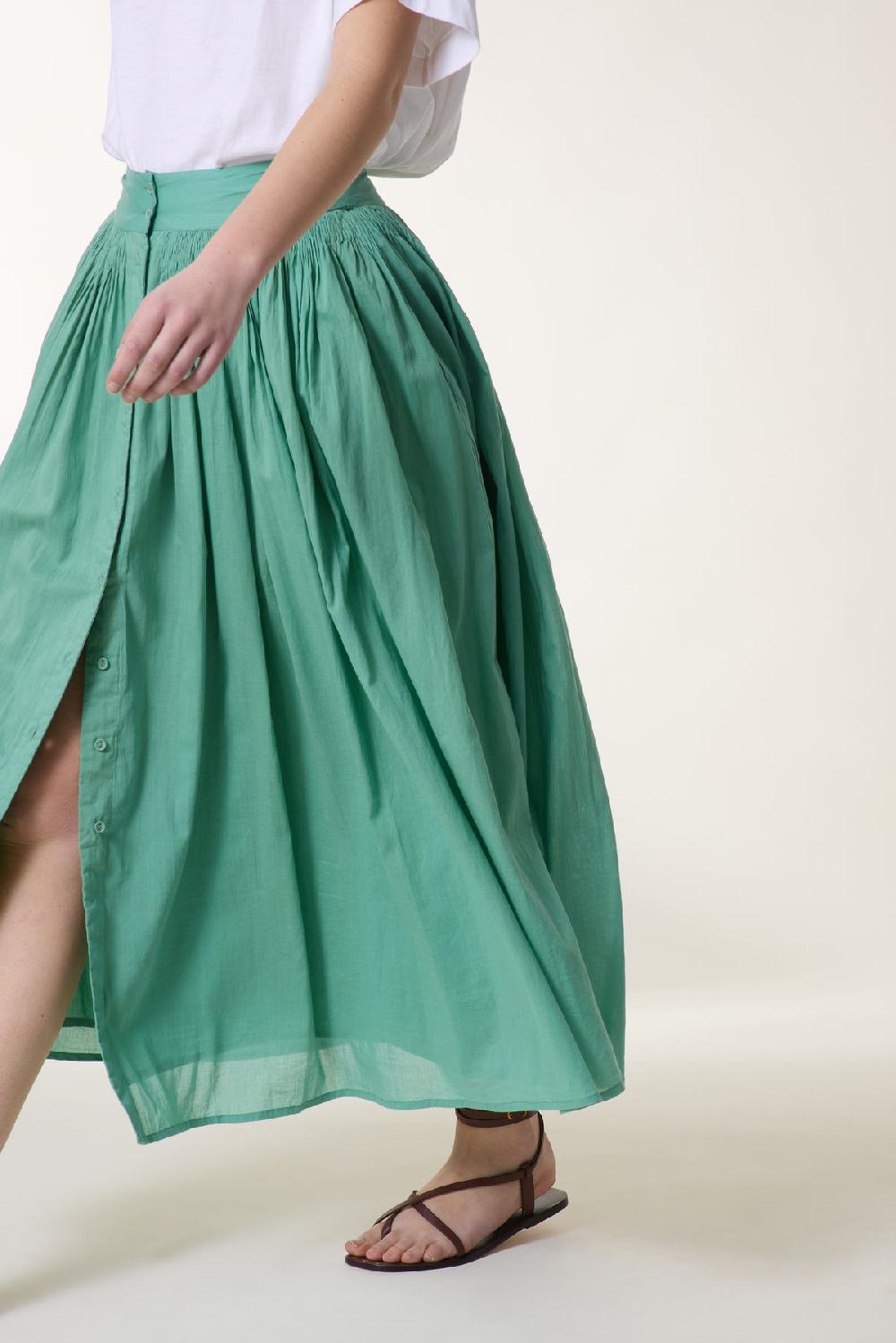 Leon & Harper Jupe Jiotto Plain Celadon