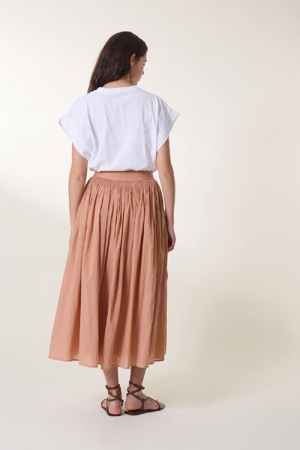 Leon & Harper Jupe Jiotto Plain Peach