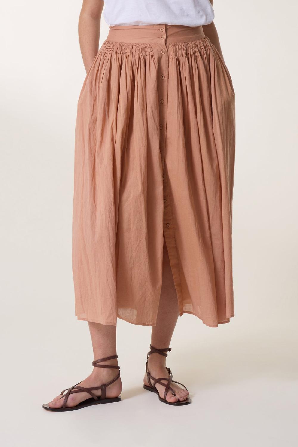 Leon & Harper Jupe Jiotto Plain Peach