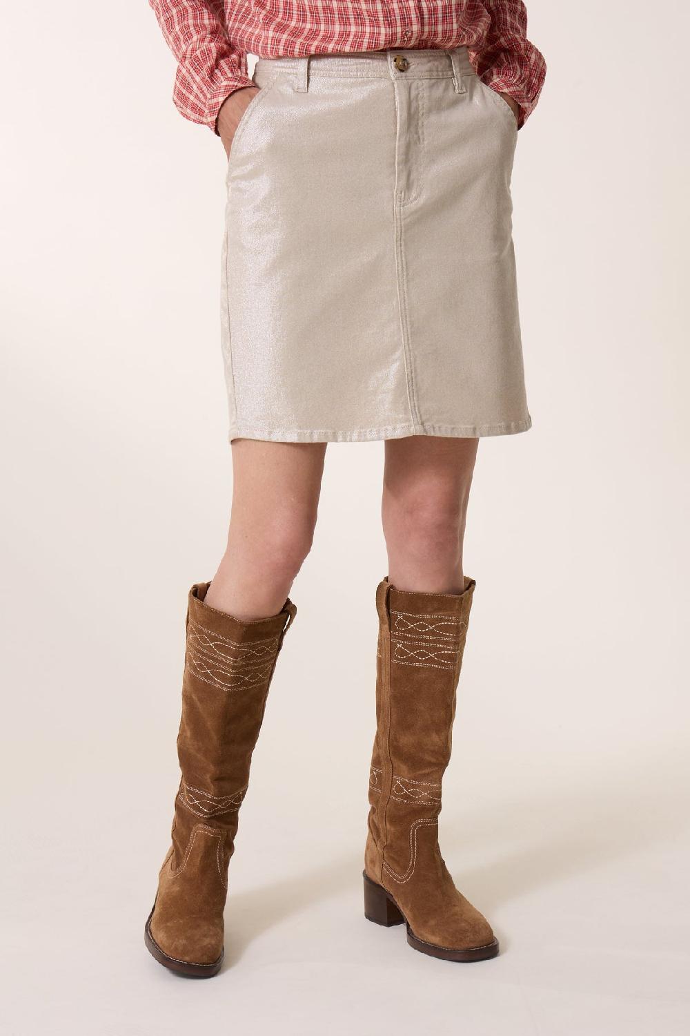 Leon & Harper Jupe Jump Dulce Silver