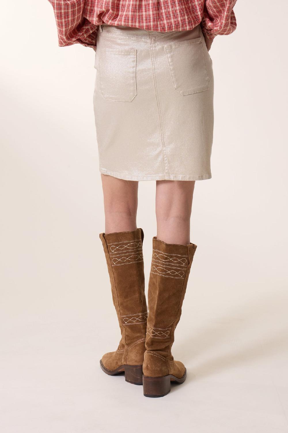 Leon & Harper Jupe Jump Dulce Silver