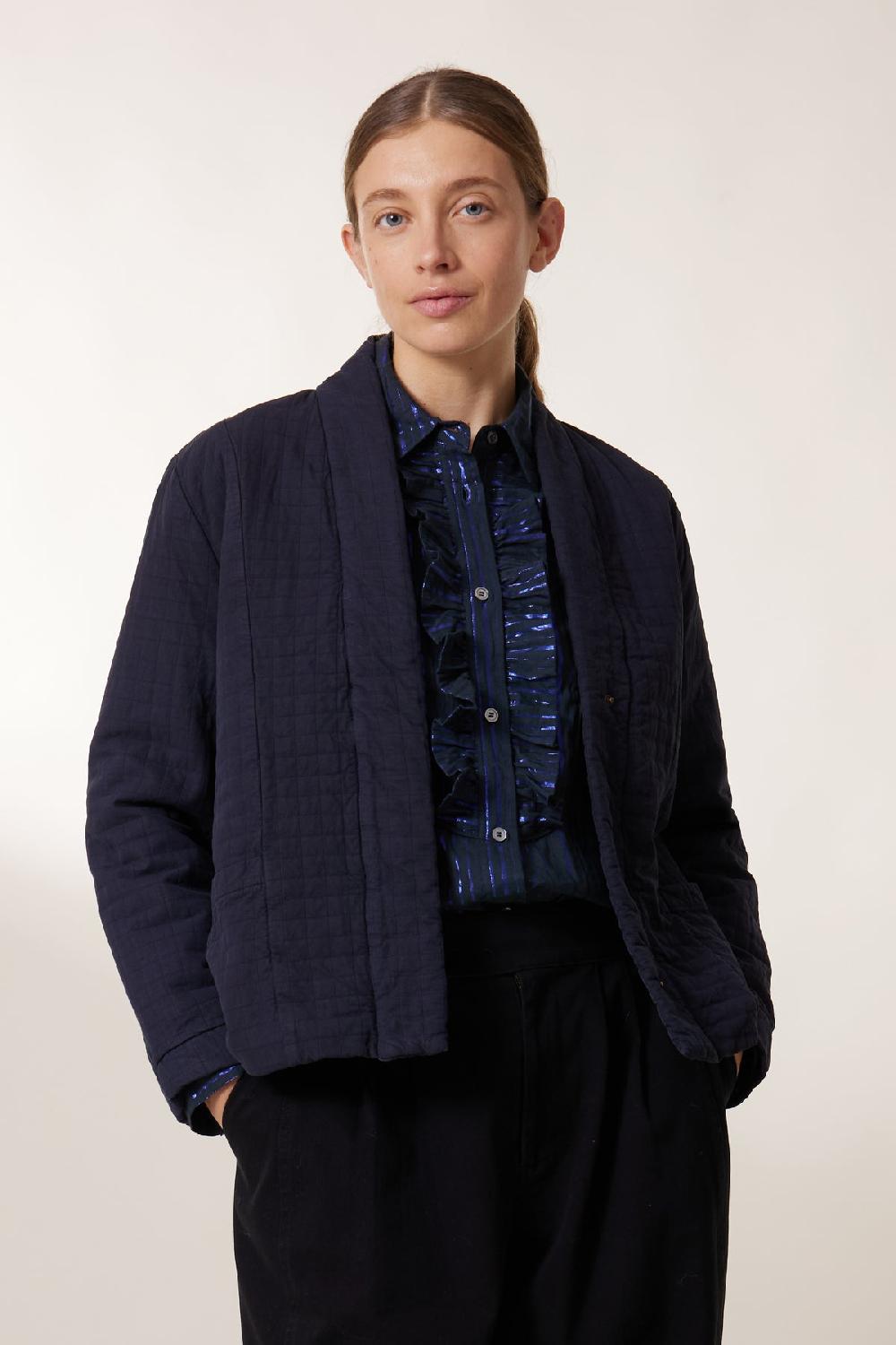 Leon & Harper Kimono Vertu PLN Indigo