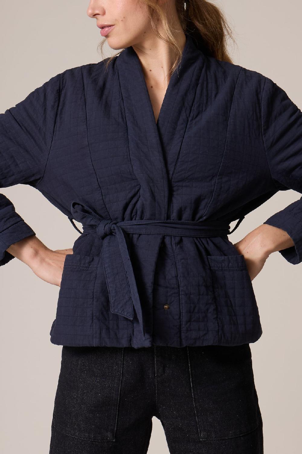 Leon & Harper Kimono Vertu PLN Indigo