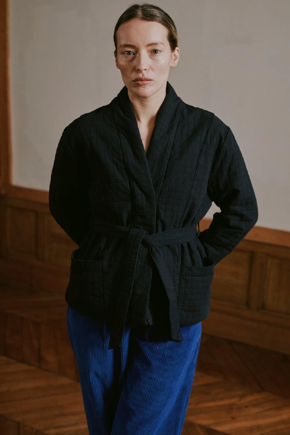 leon & harper Kimono Vertu PLN Indigo