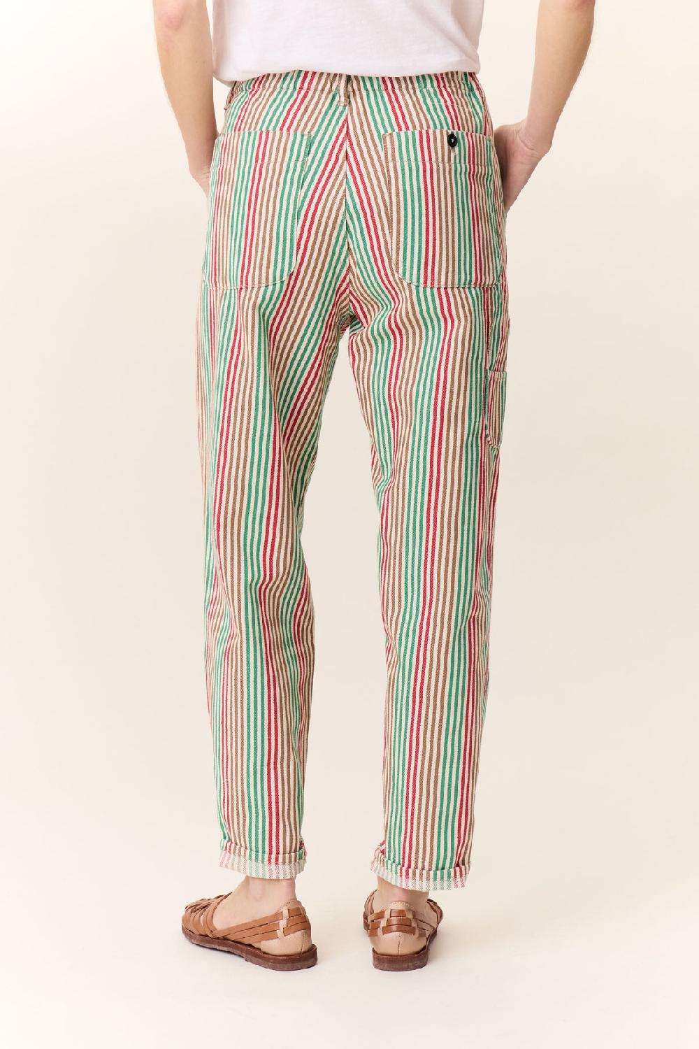 Leon & Harper Pantalon Armina Stripe Multico