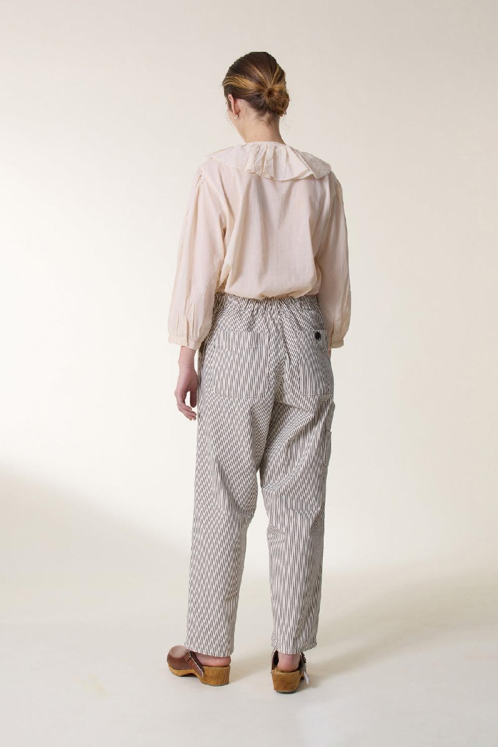Leon & Harper Pantalon Armina Strp Ecru