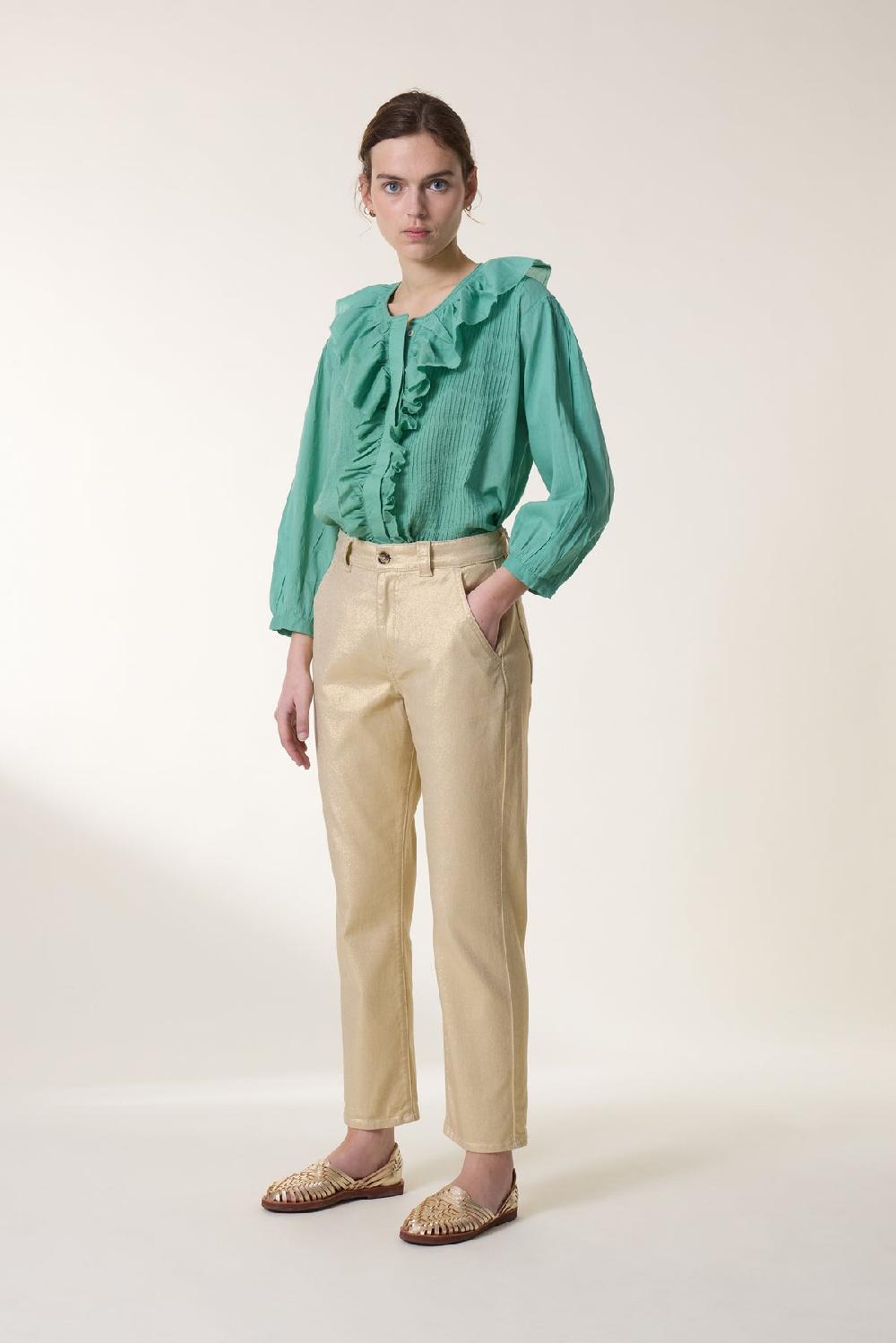 Leon & Harper Pantalon Edgara Dulce Gold