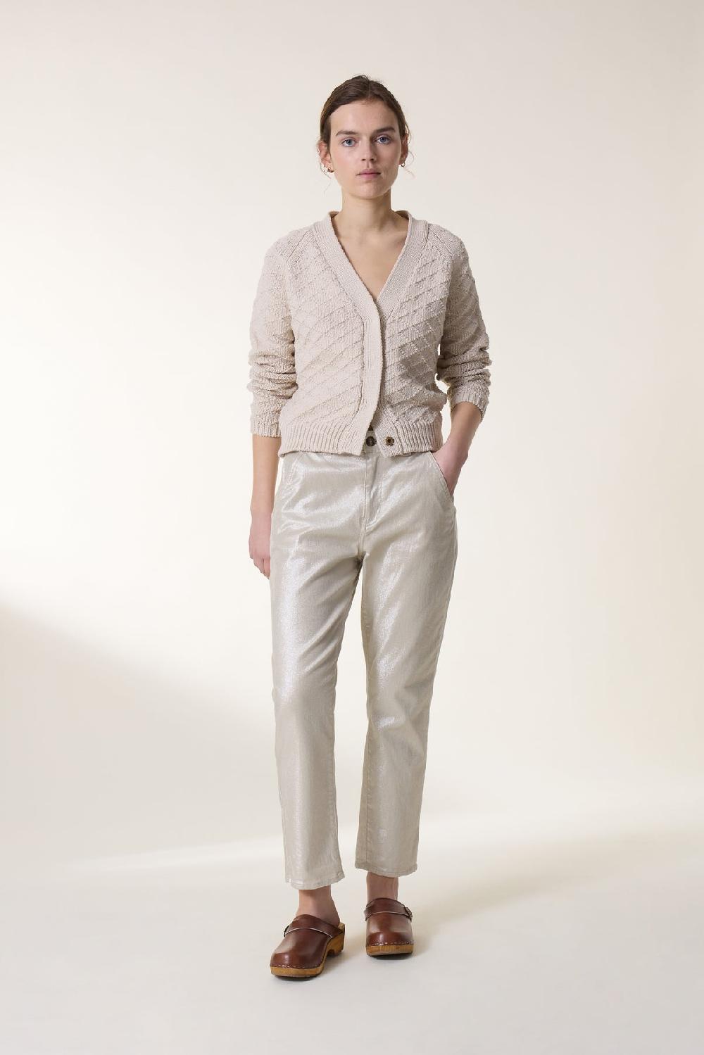 leon & harper Pantalon Edgara Dulce Silver