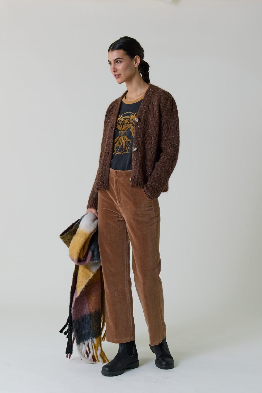 leon & harper Pantalon Papou PLN Mustard