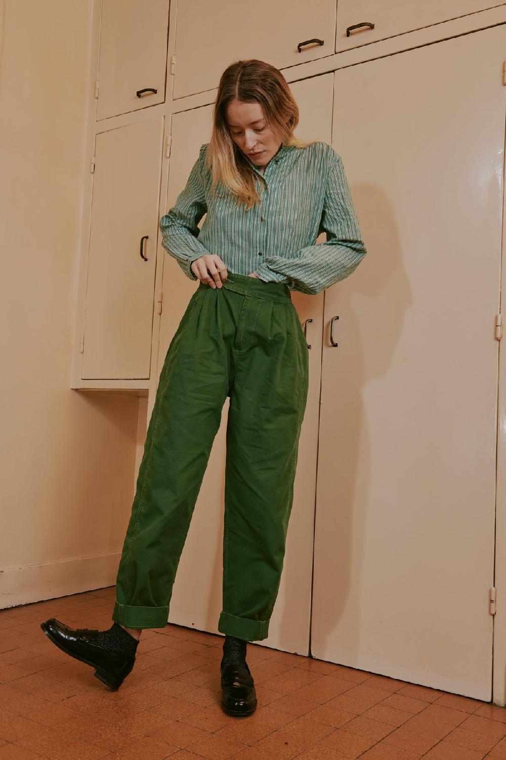 leon & harper Pantalon Penelope PLN Green