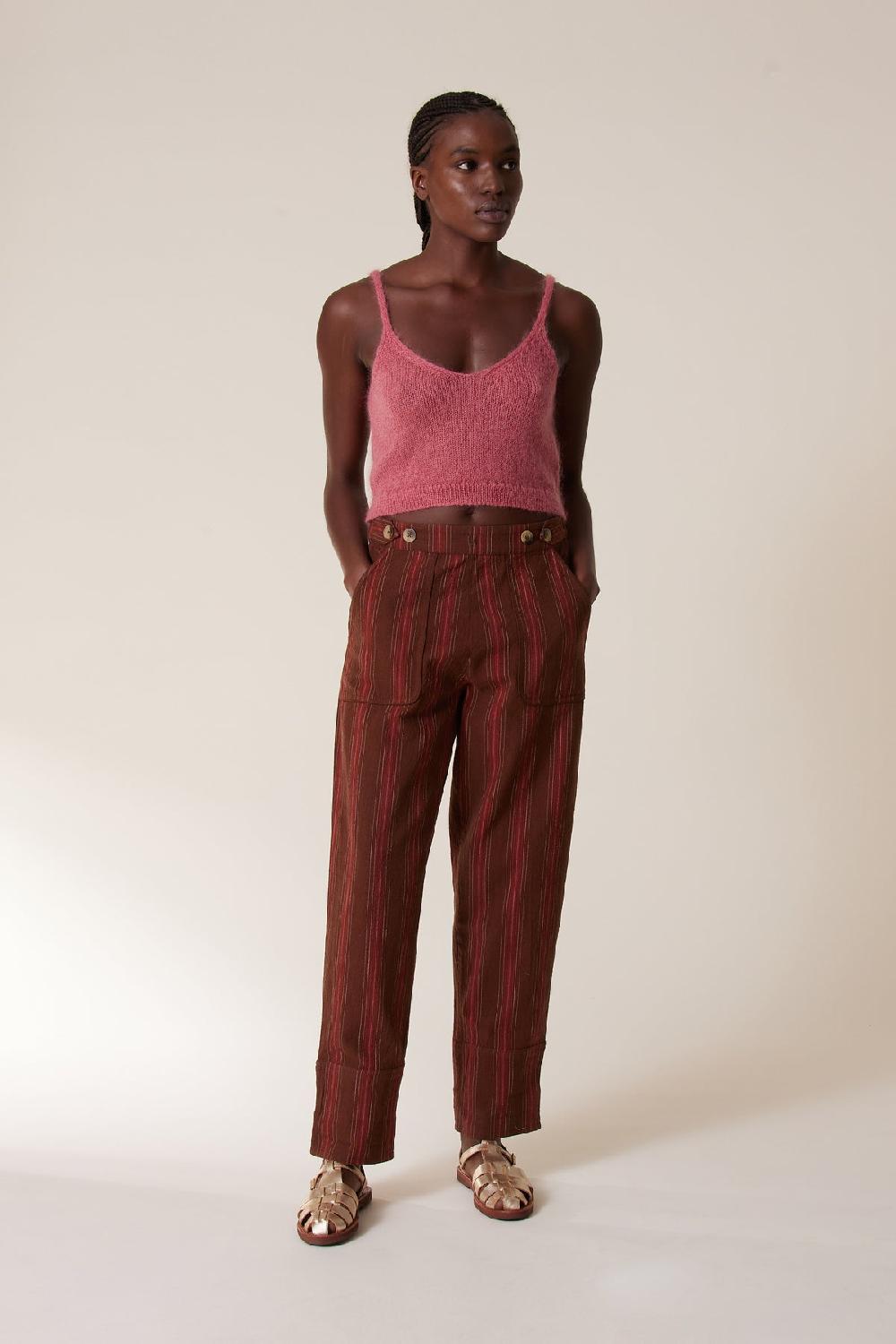 Leon & Harper Pantalon Perla Matelas Brown