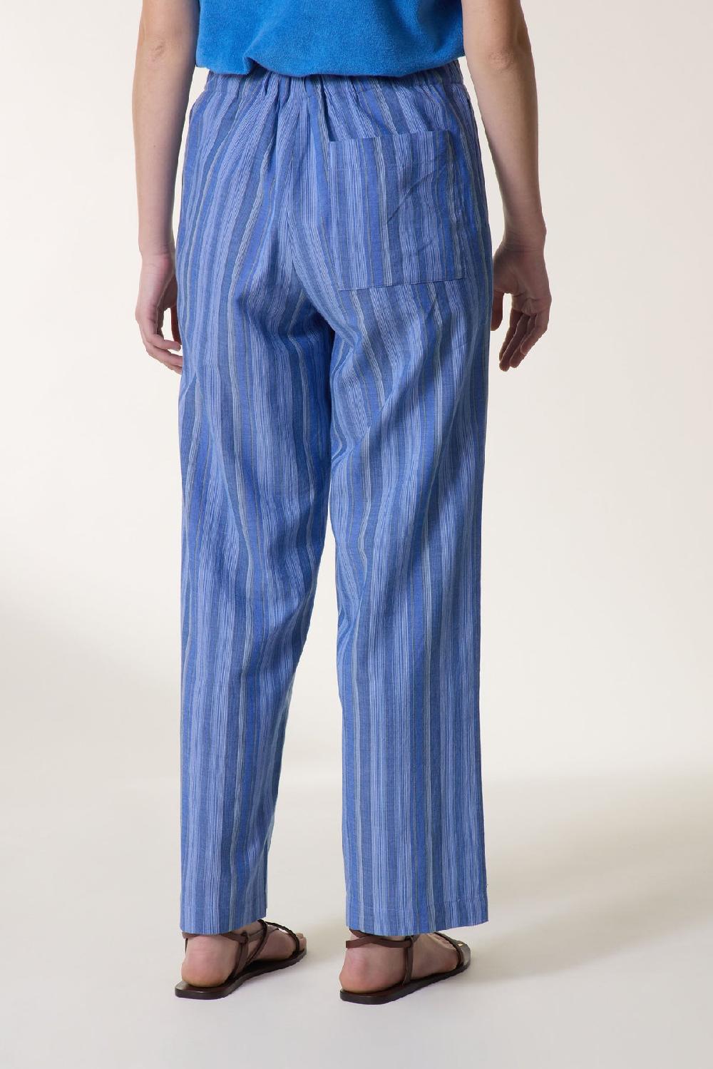 Leon & Harper Pantalon Permin Strght Blue