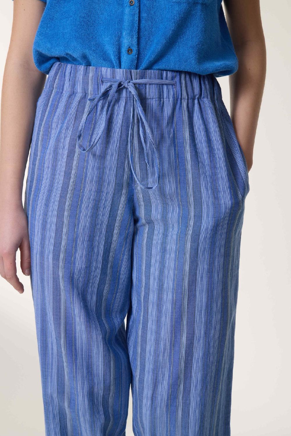 Leon & Harper Pantalon Permin Strght Blue