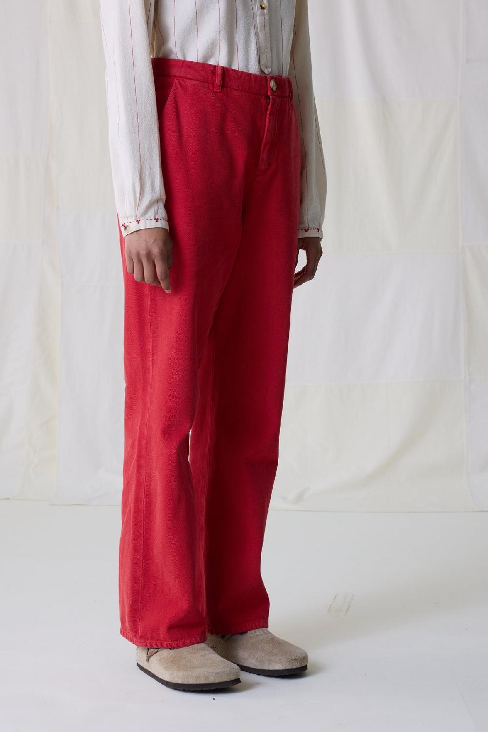 Leon & Harper Pantalon Phil PLN Red