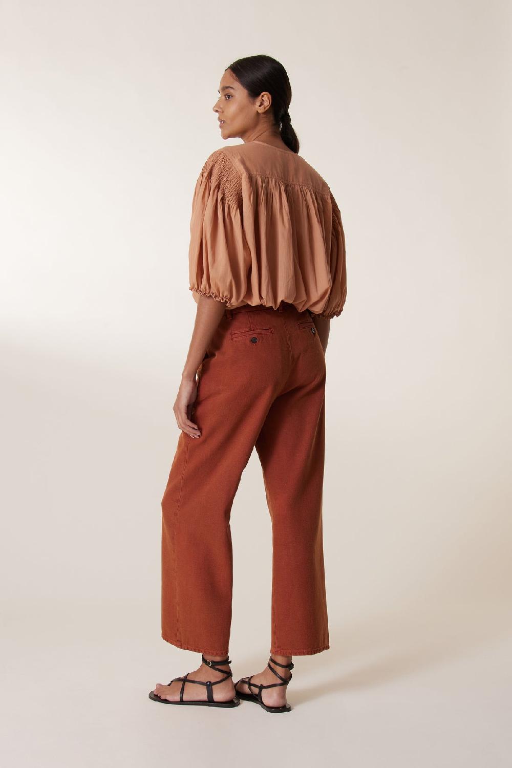 Leon & Harper Pantalon Philo PL2 Terracotta