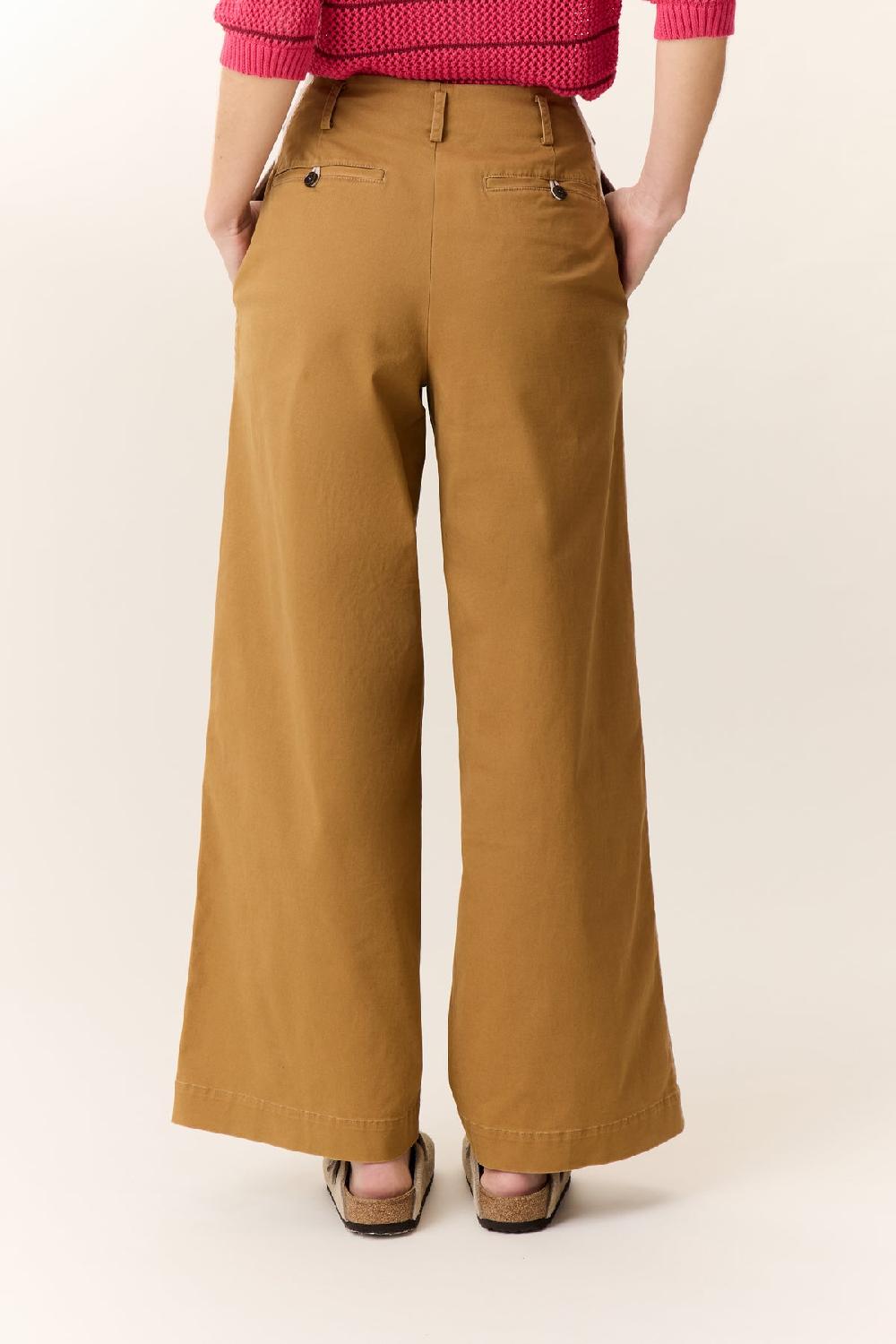 Leon & Harper Pantalon Pippa Plain Beige