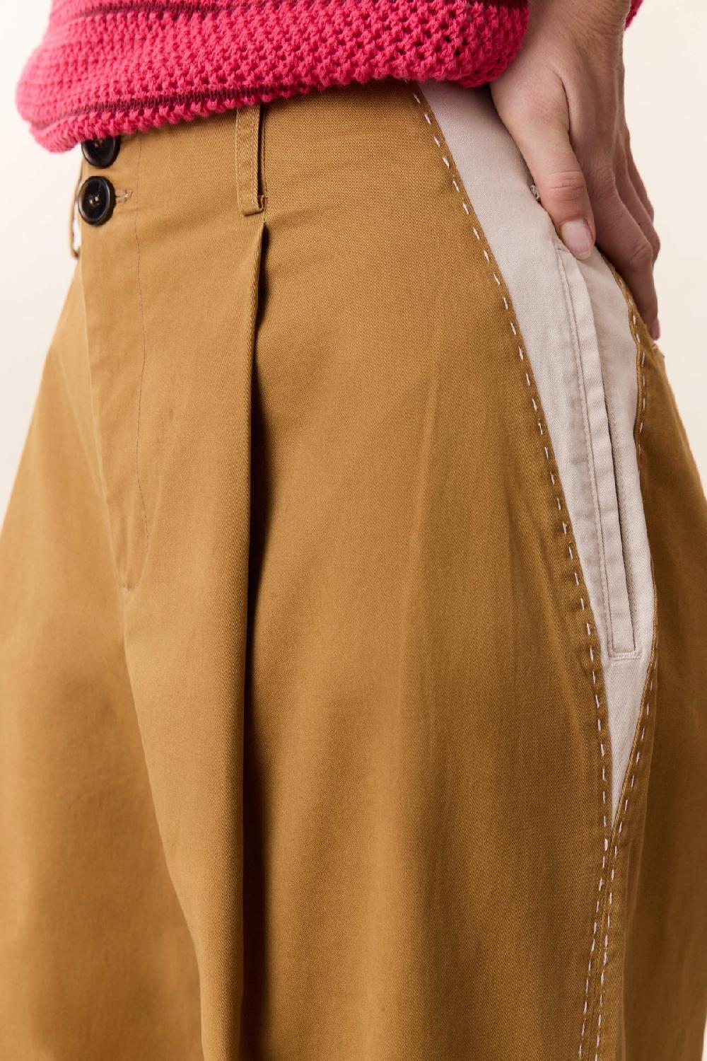 Leon & Harper Pantalon Pippa Plain Beige