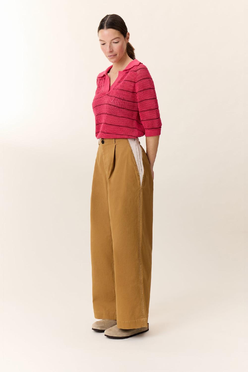 leon & harper Pantalon Pippa Plain Beige