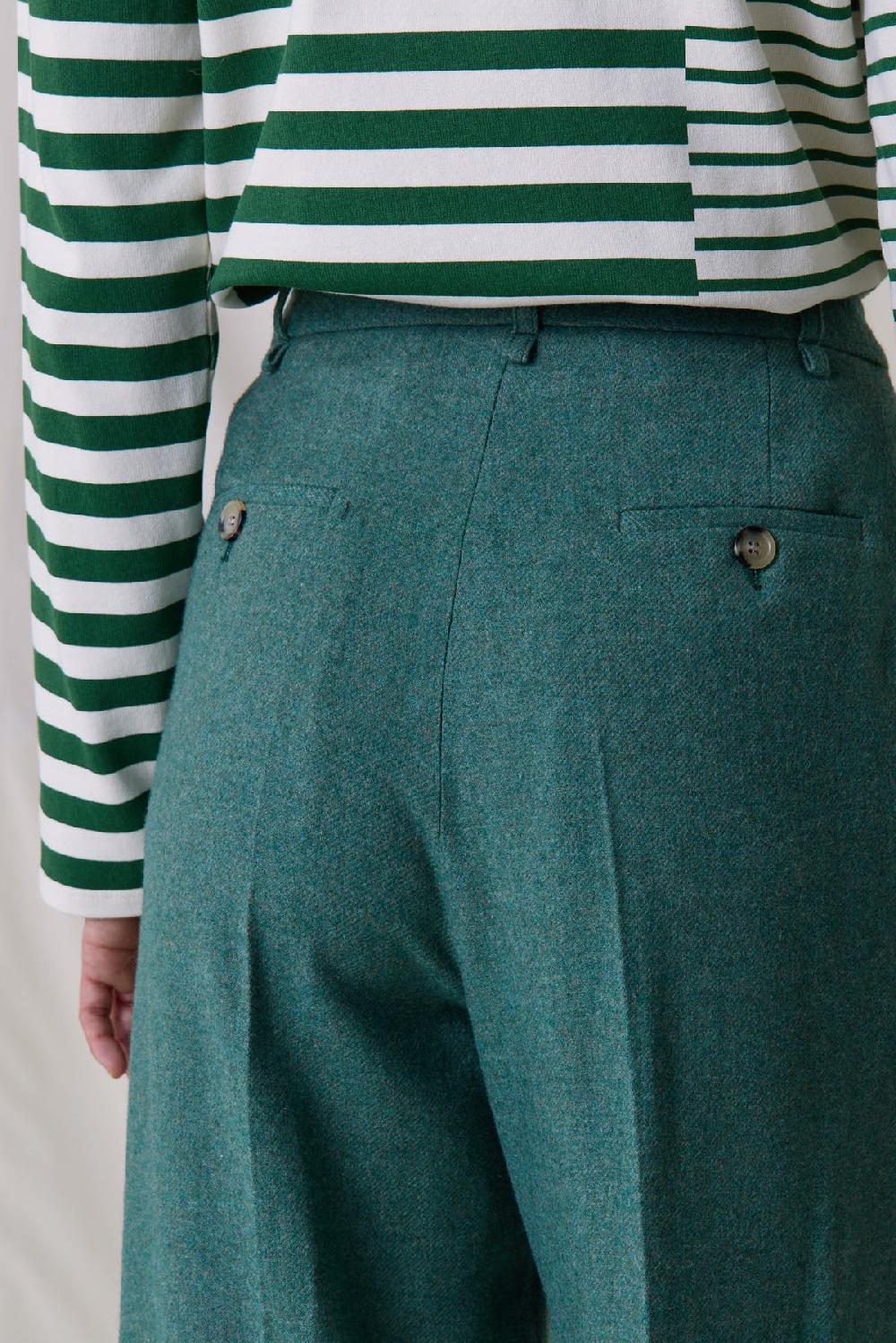 Leon & Harper Pantalon Popsi Plain Green