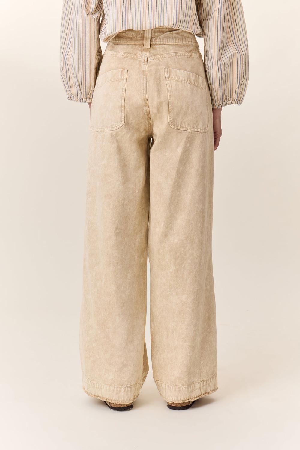 Leon & Harper Pantalon Prag Pl2 Beige