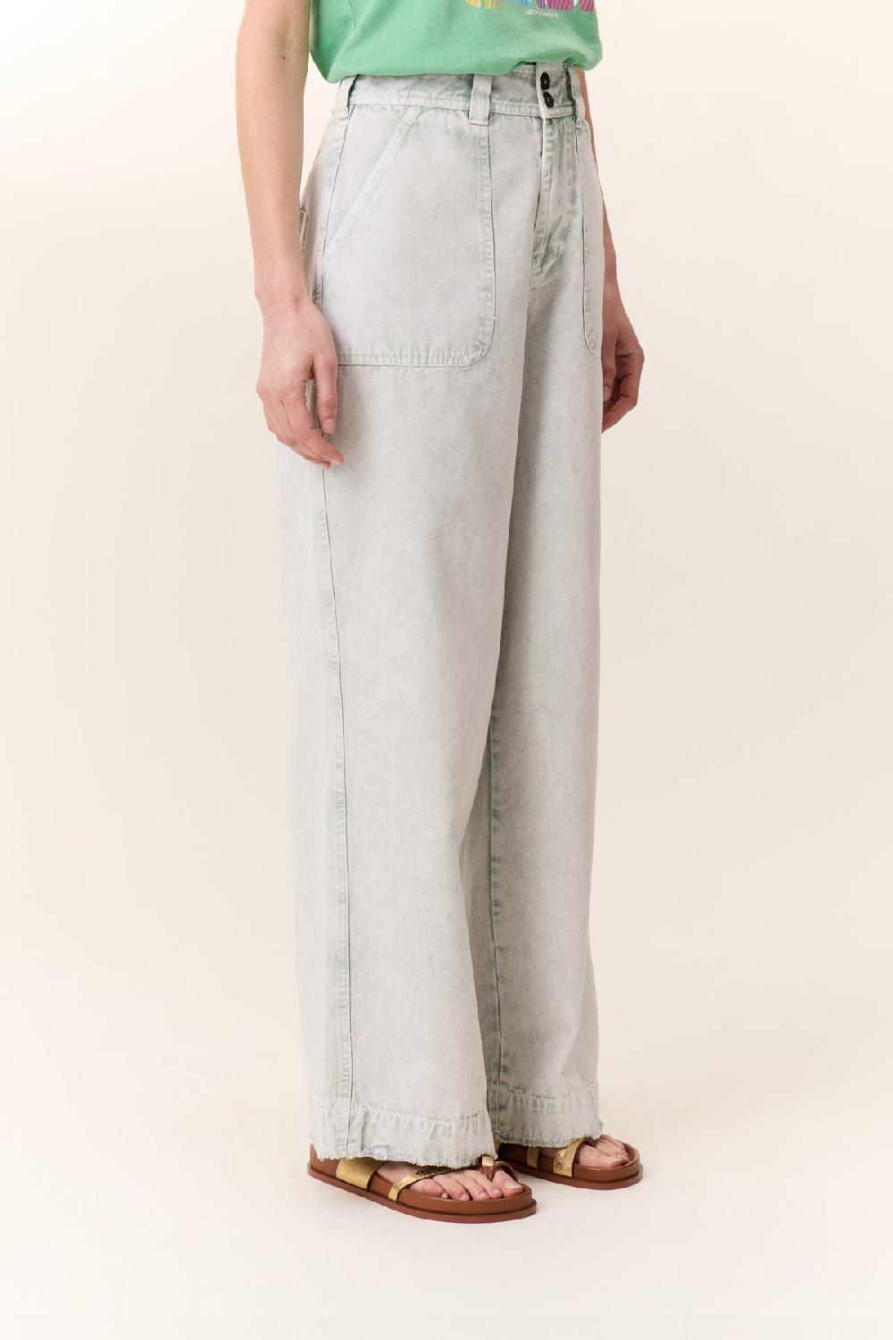 Leon & Harper Pantalon Prag Pl2 Green