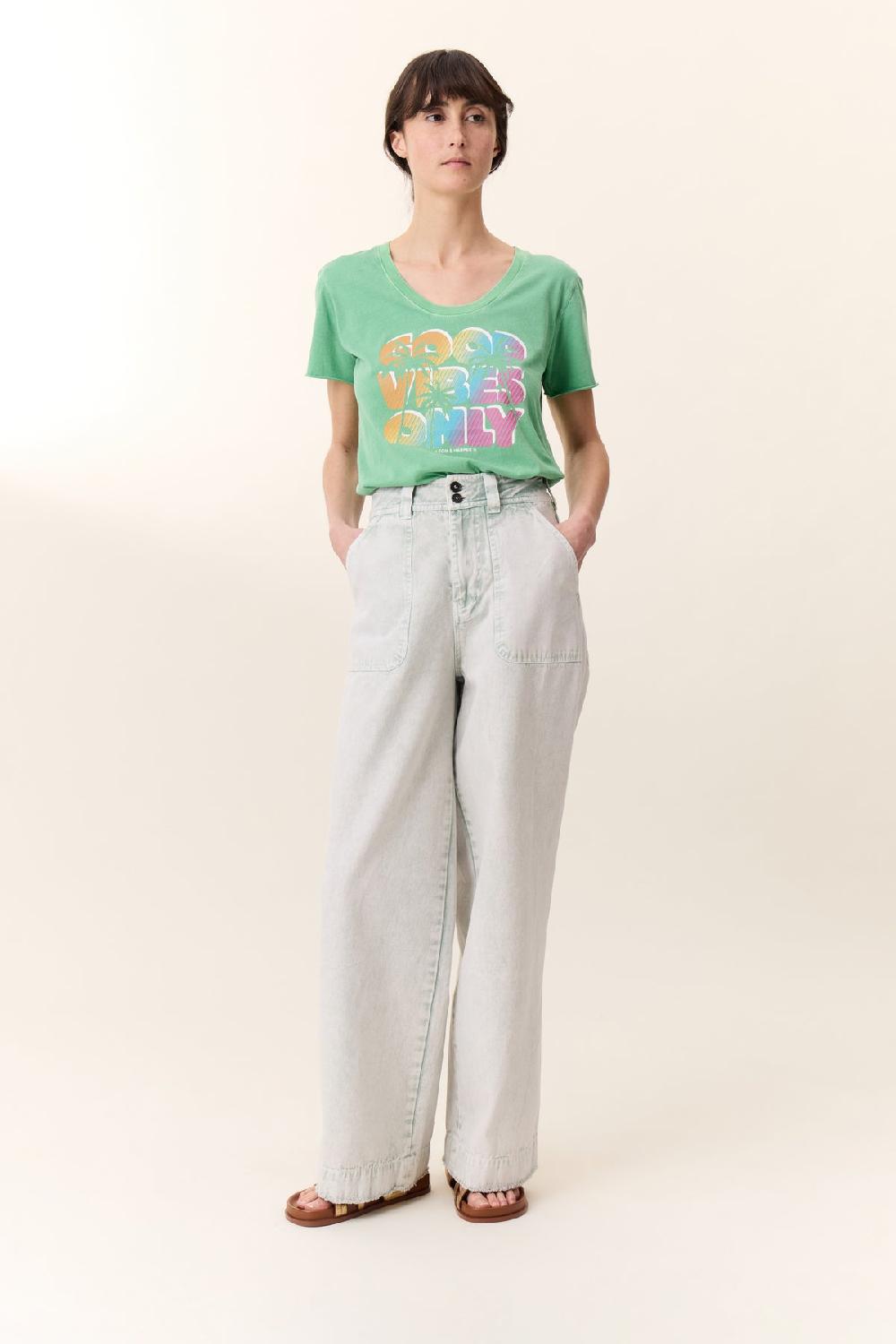 leon & harper Pantalon Prag Pl2 Green