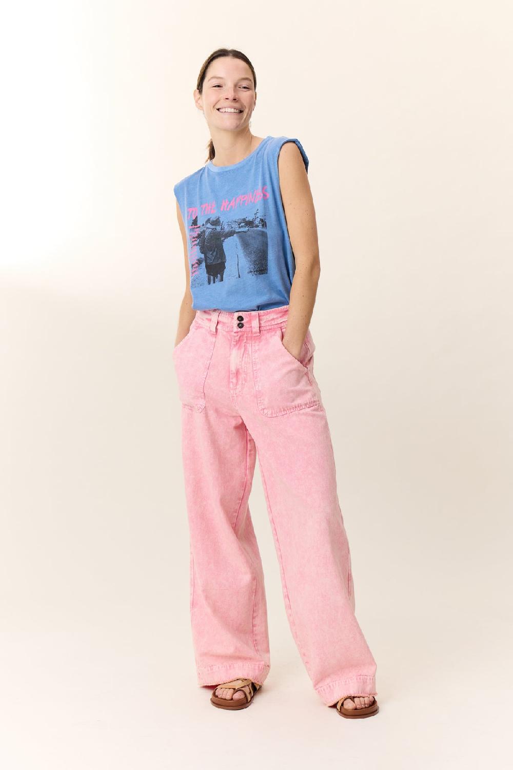 Leon & Harper Pantalon Prag Pl2 Pink
