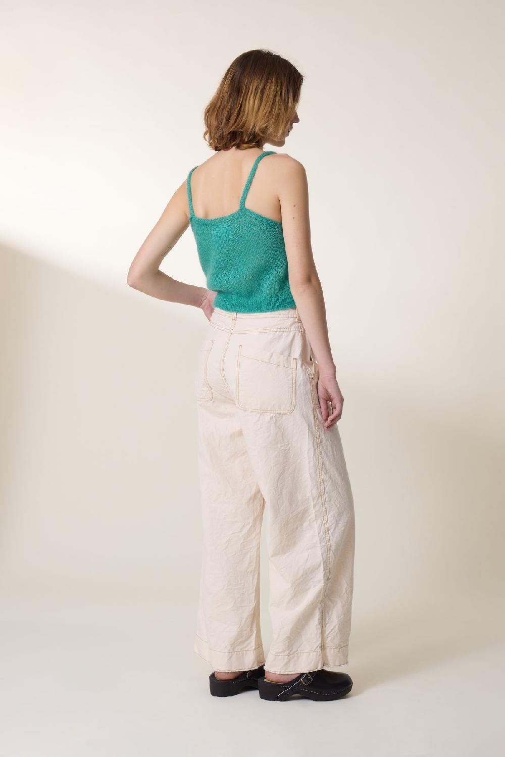 leon & harper Pantalon Prag Plain Ecru