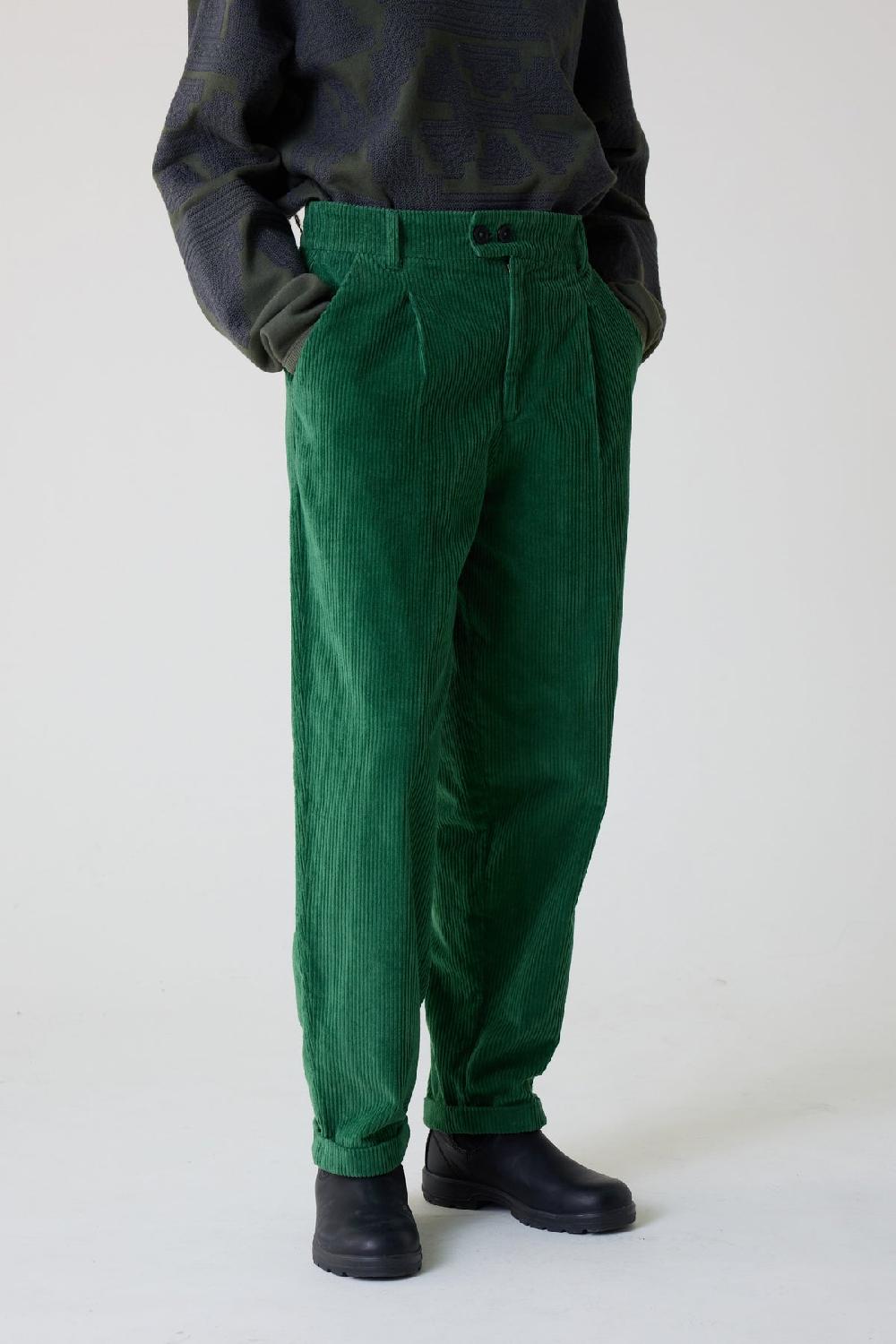 Leon & Harper Pantalon Prom Plain Green