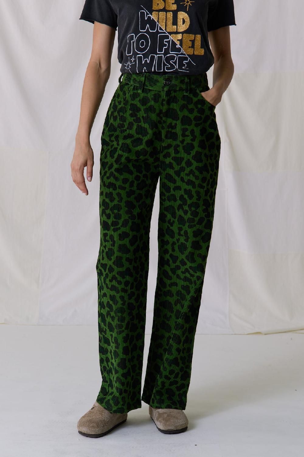 Leon & Harper Pantalon Puglia Wilde Green