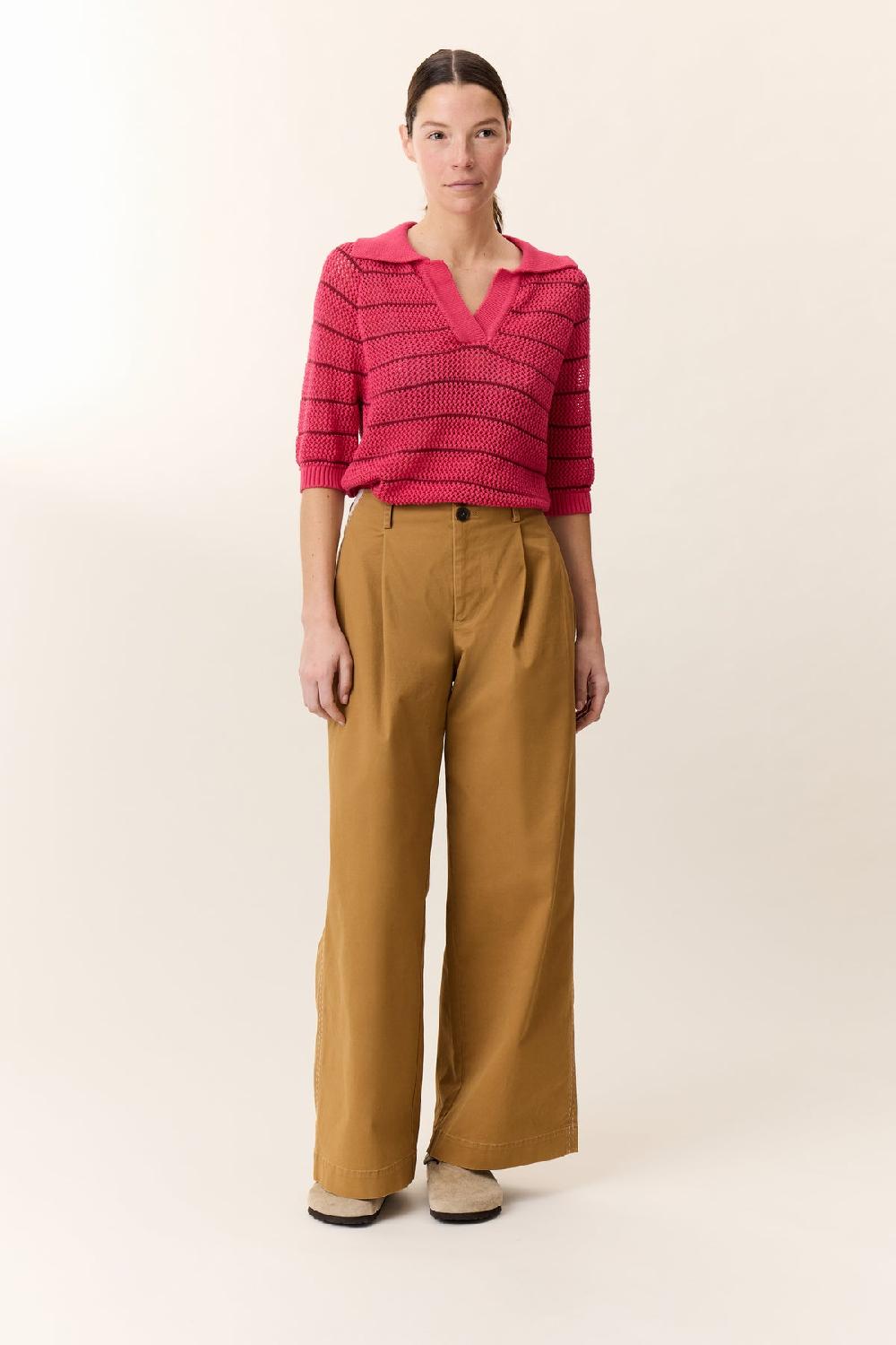 Leon & Harper Polo Make Strp Pink