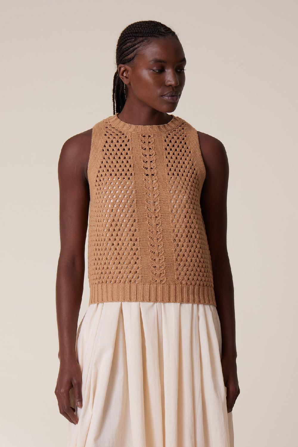 Leon & Harper Pull Maaike Plain Oatmeal