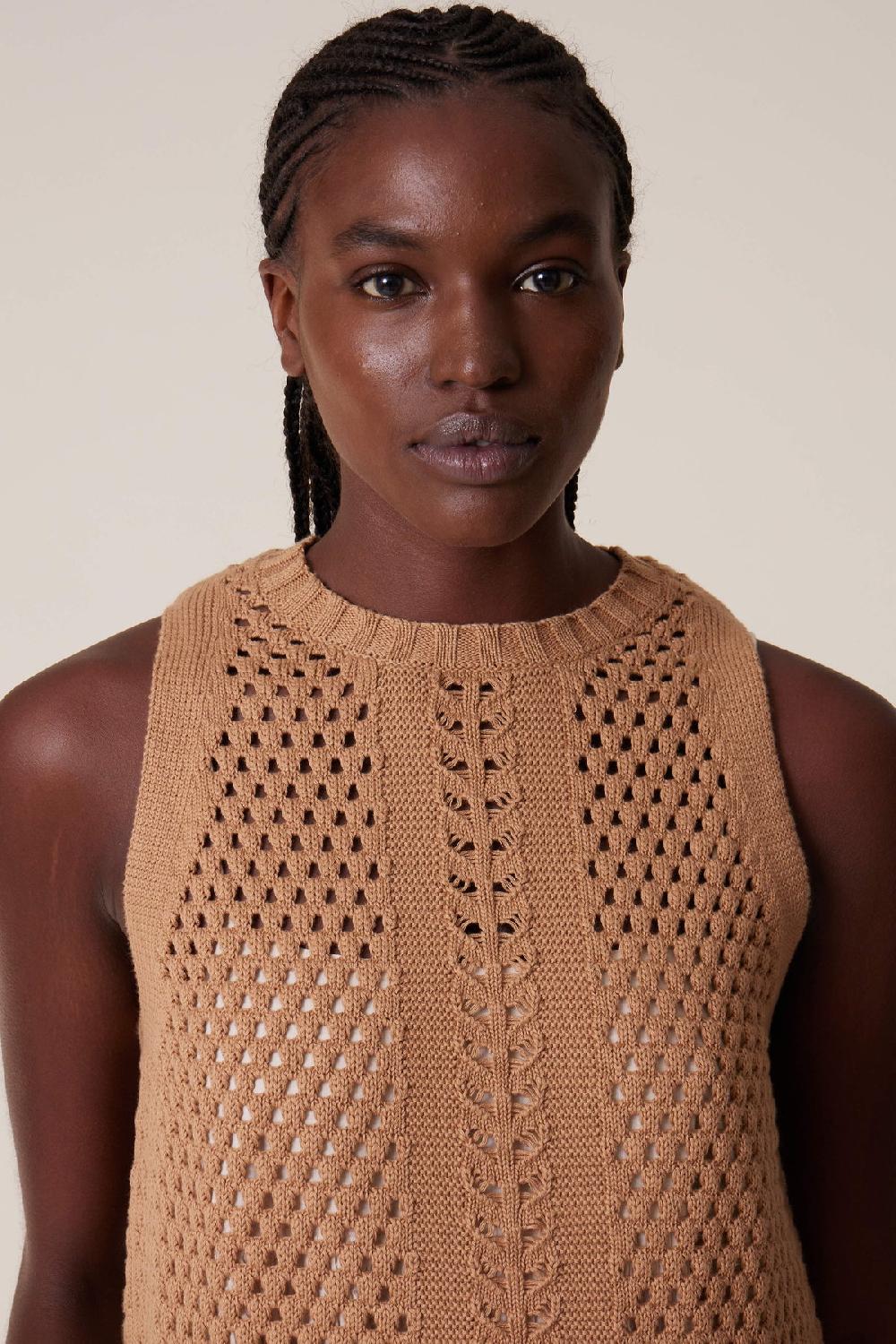 Leon & Harper Pull Maaike Plain Oatmeal