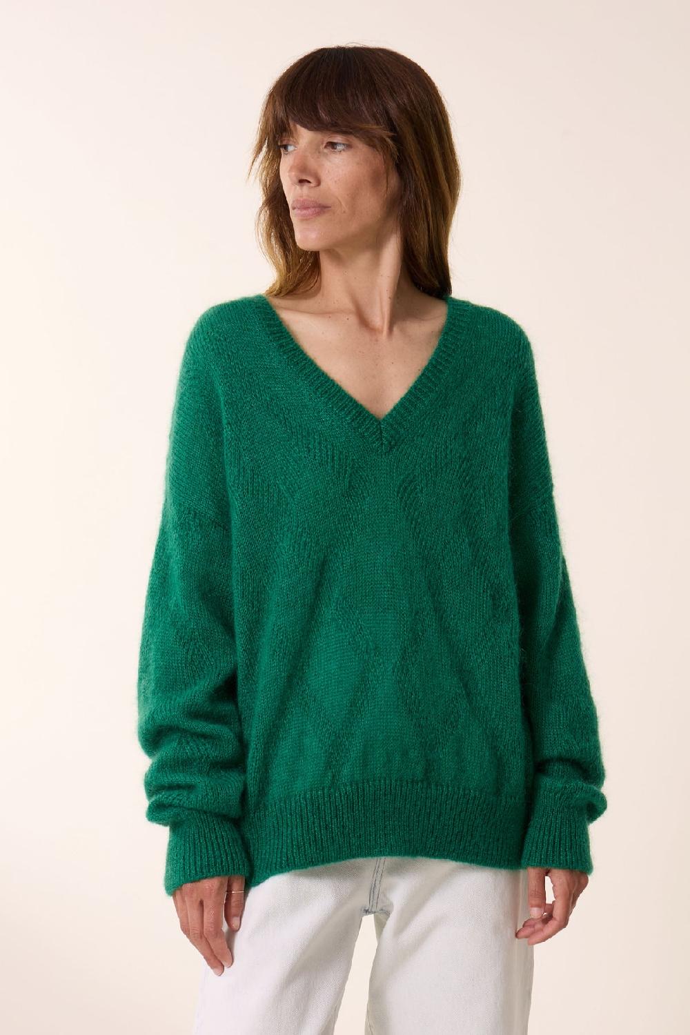 leon & harper Pull Malili PLN Green