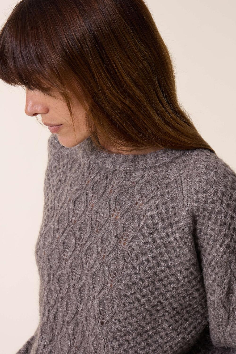 Leon & Harper Pull Marius CHN Grey