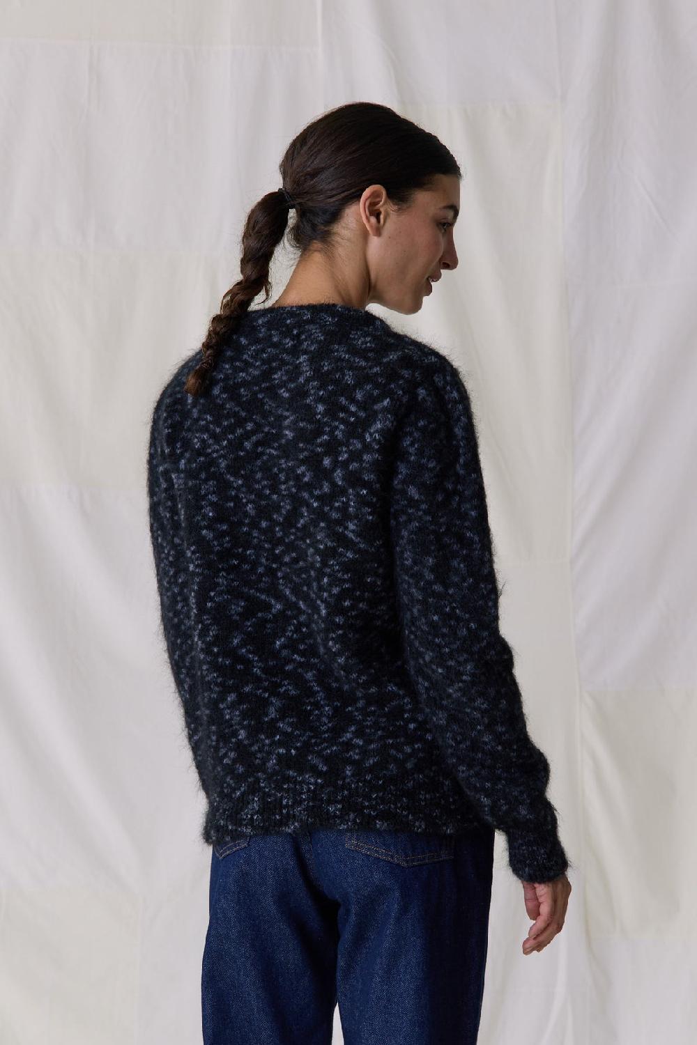 Leon & Harper Pull Mat Leopard Grey