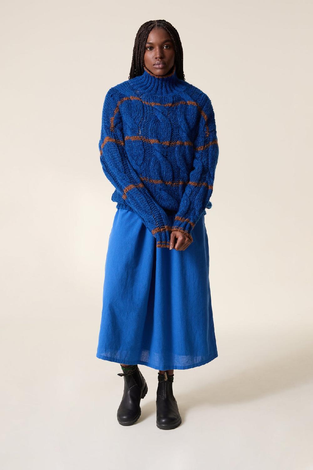 Leon & Harper Pull Melodie Stripe Blue