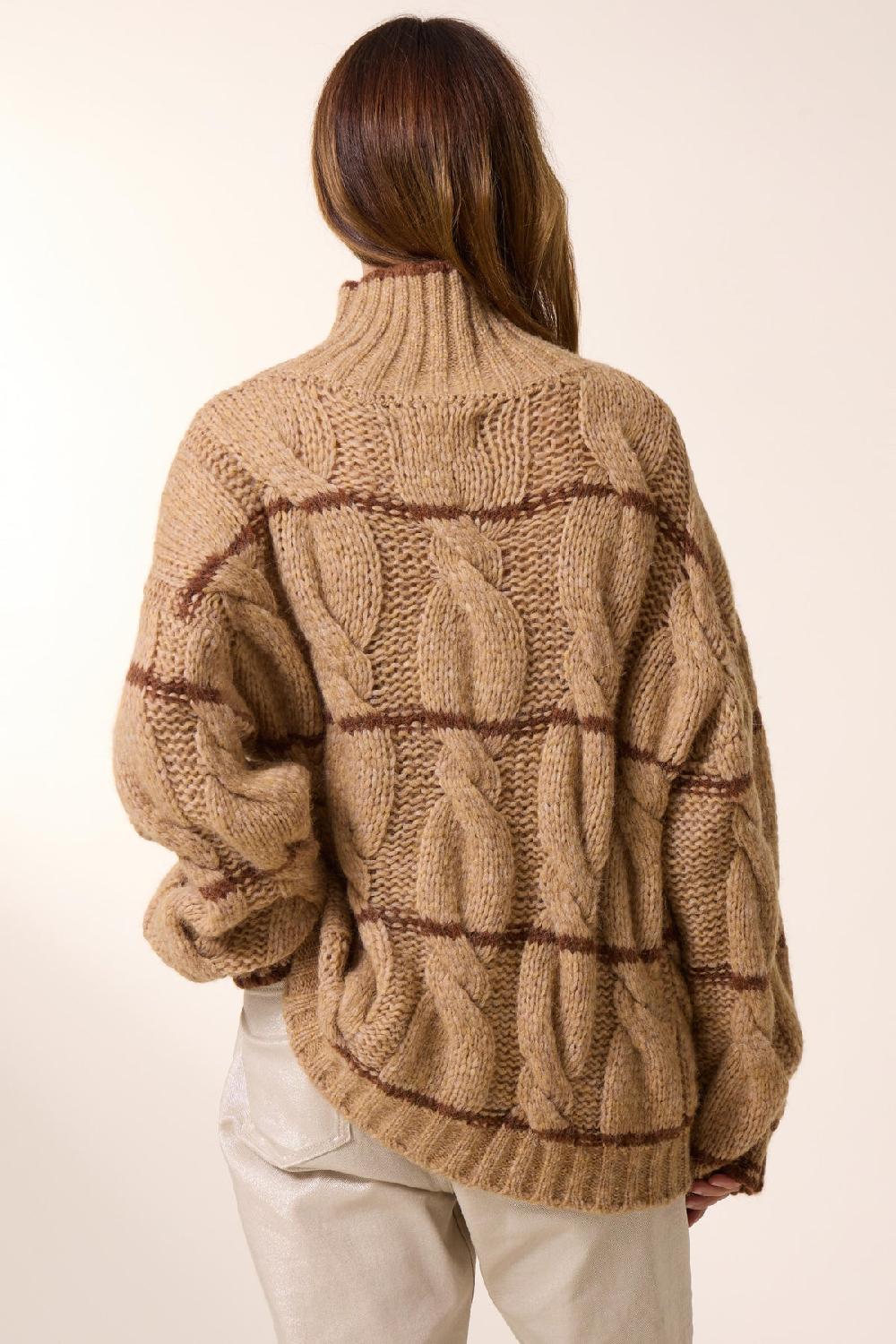 Leon & Harper Pull Melodie Stripe Ecru