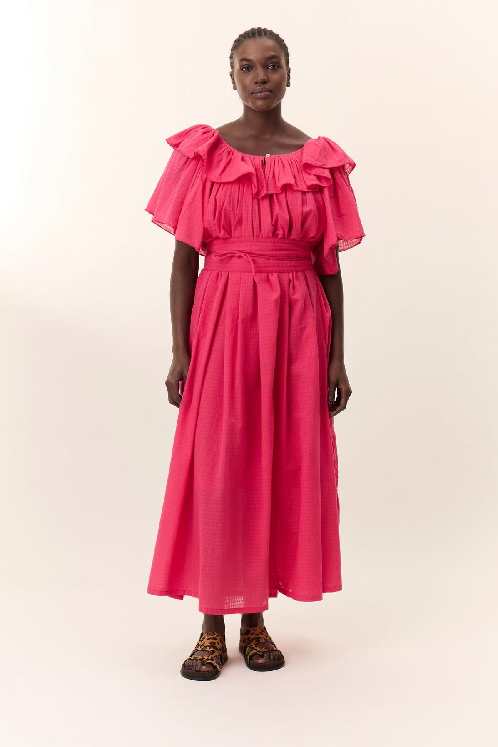 leon & harper Robe Raeya Plain Berry