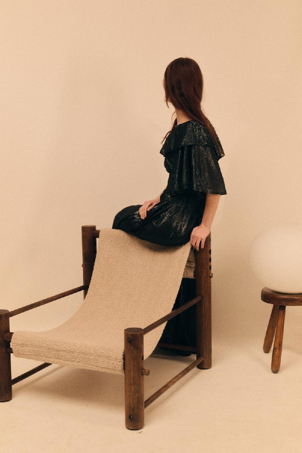 leon & harper Robe Raeya Strp Black