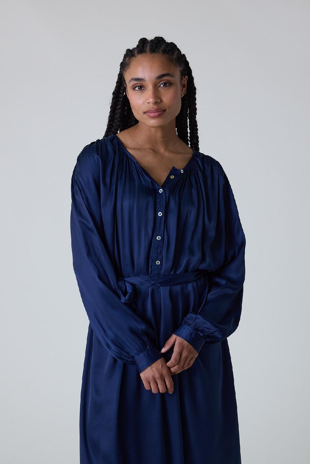 Leon & Harper Robe Raimy Plain Black Iris