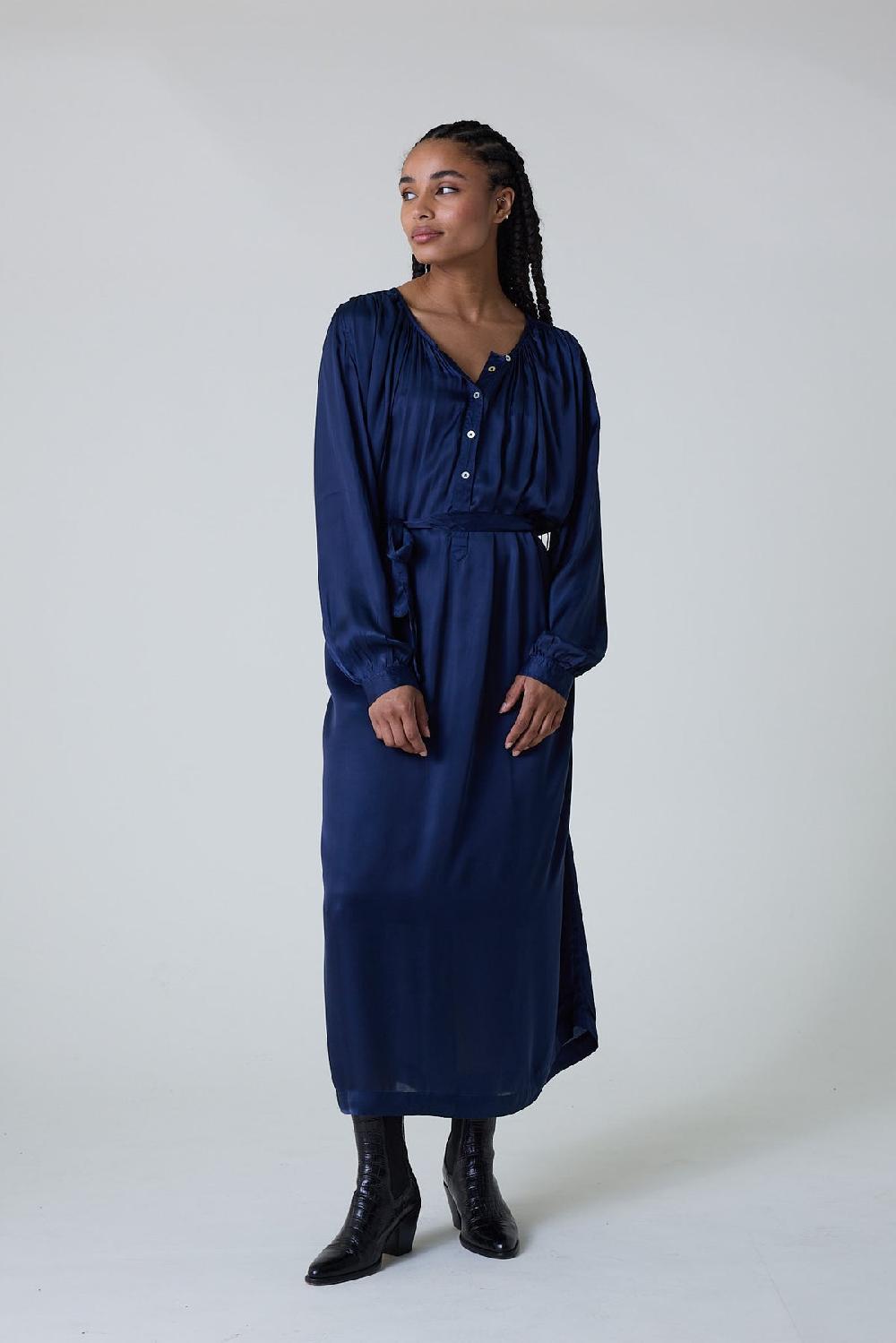 Leon & Harper Robe Raimy Plain Black Iris