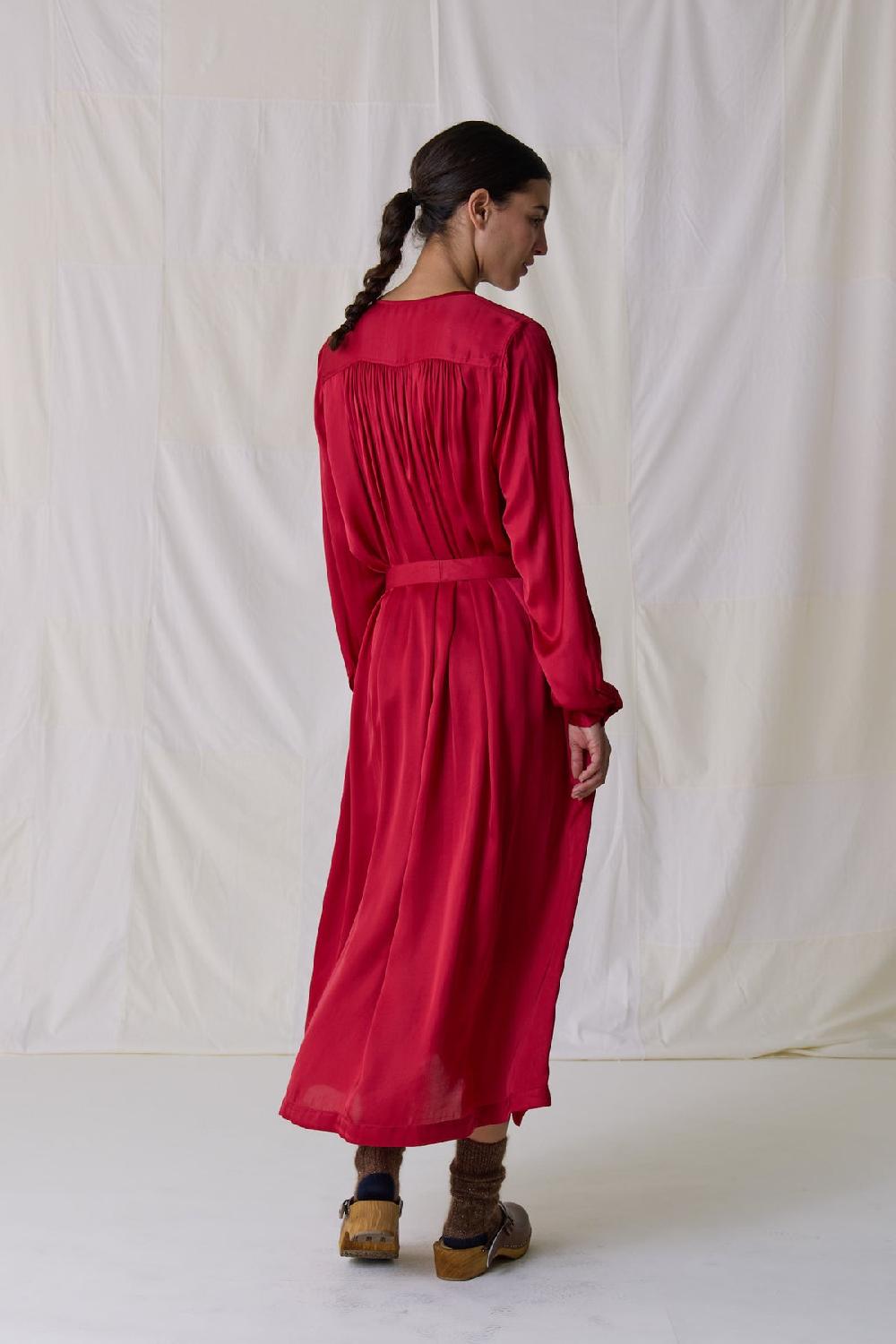 Leon & Harper Robe Raimy Plain Chili