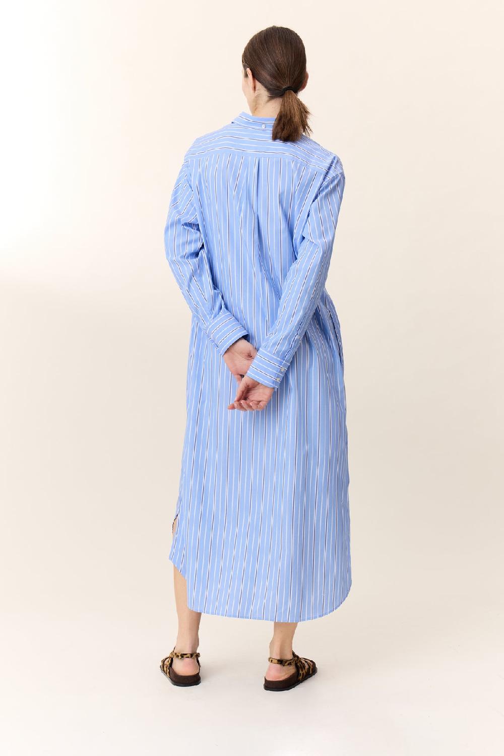 Leon & Harper Robe Ran Strp Blue