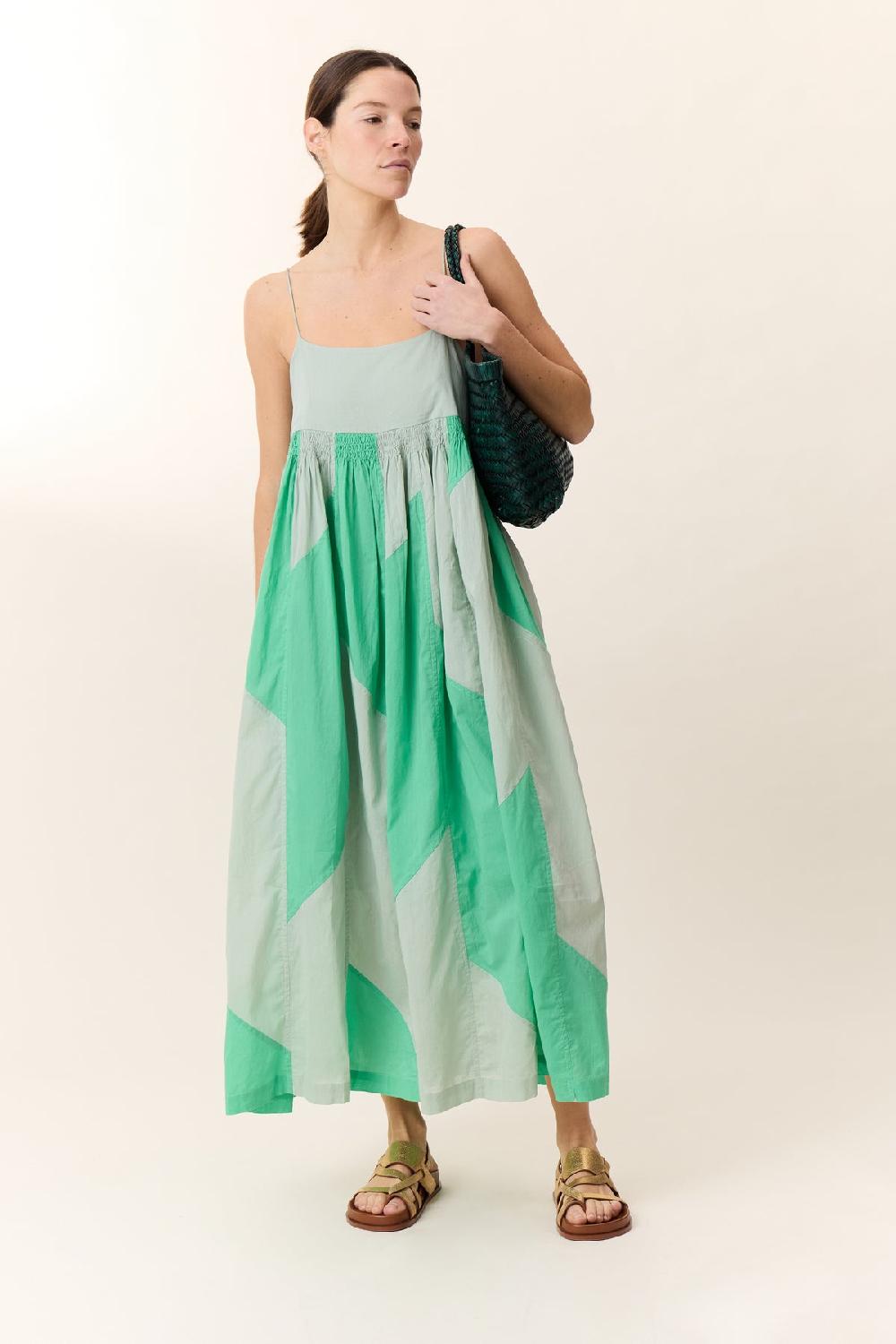 leon & harper Robe Raptor Patch Green