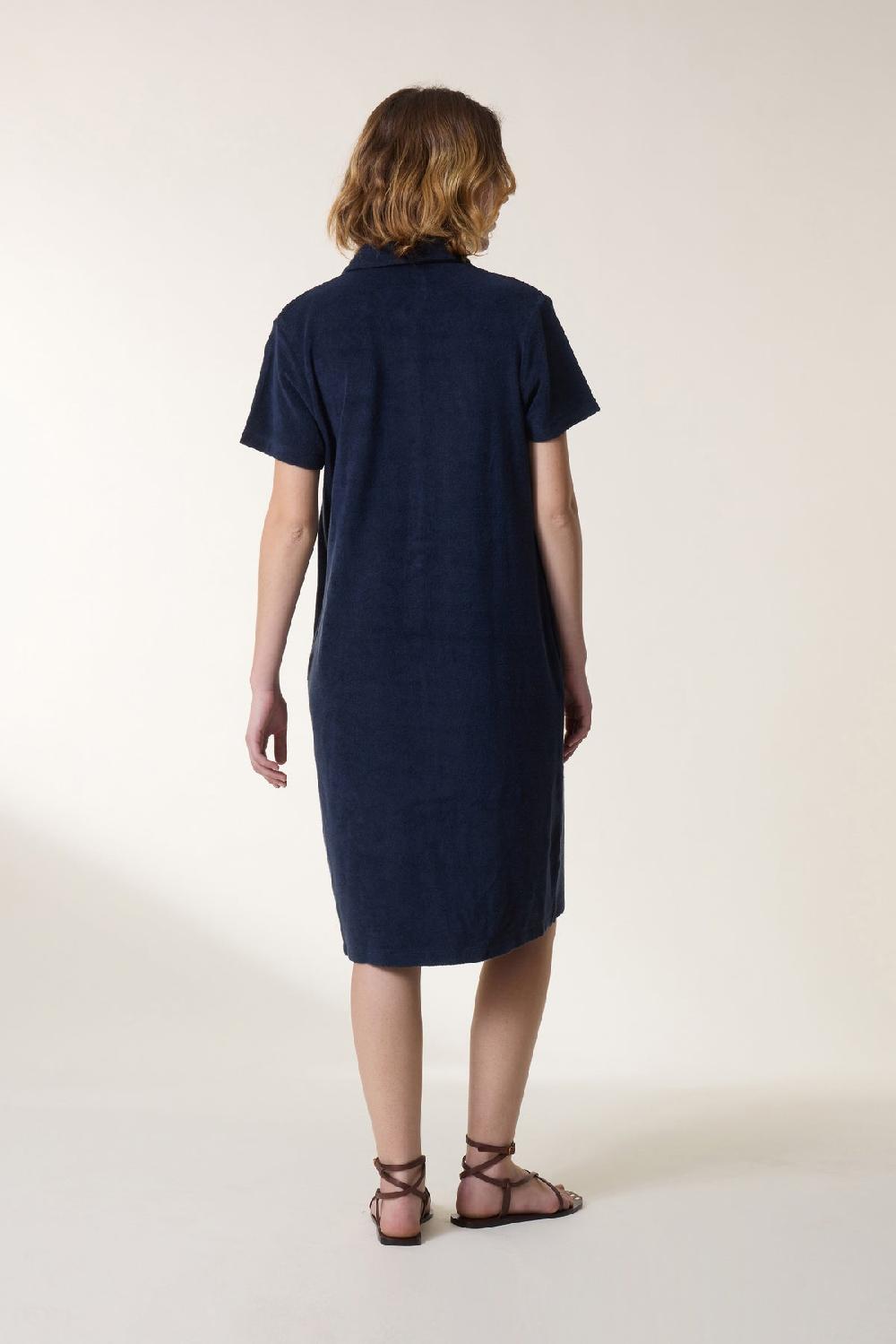 Leon & Harper Robe Raquel Plain Carbone