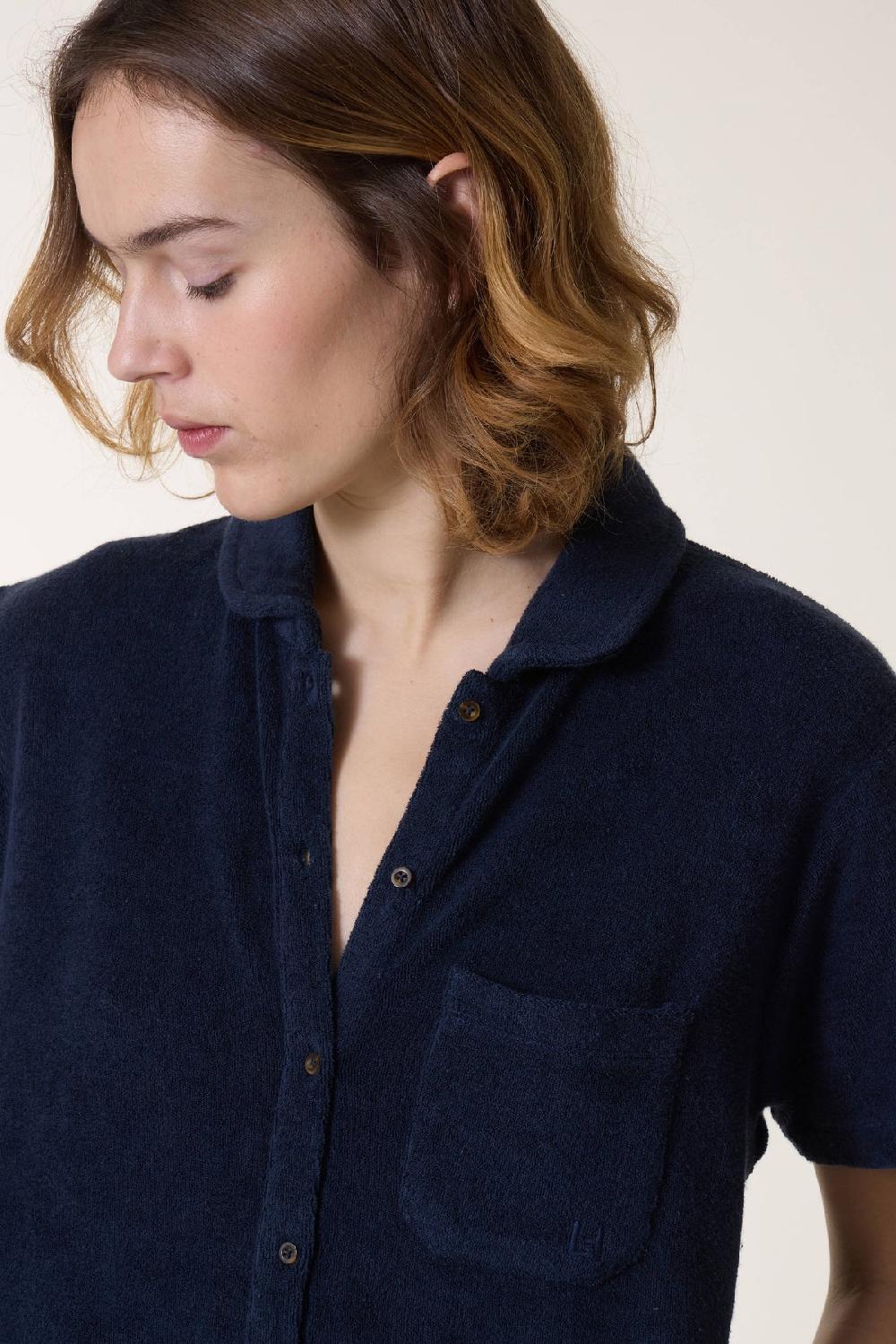 Leon & Harper Robe Raquel Plain Carbone